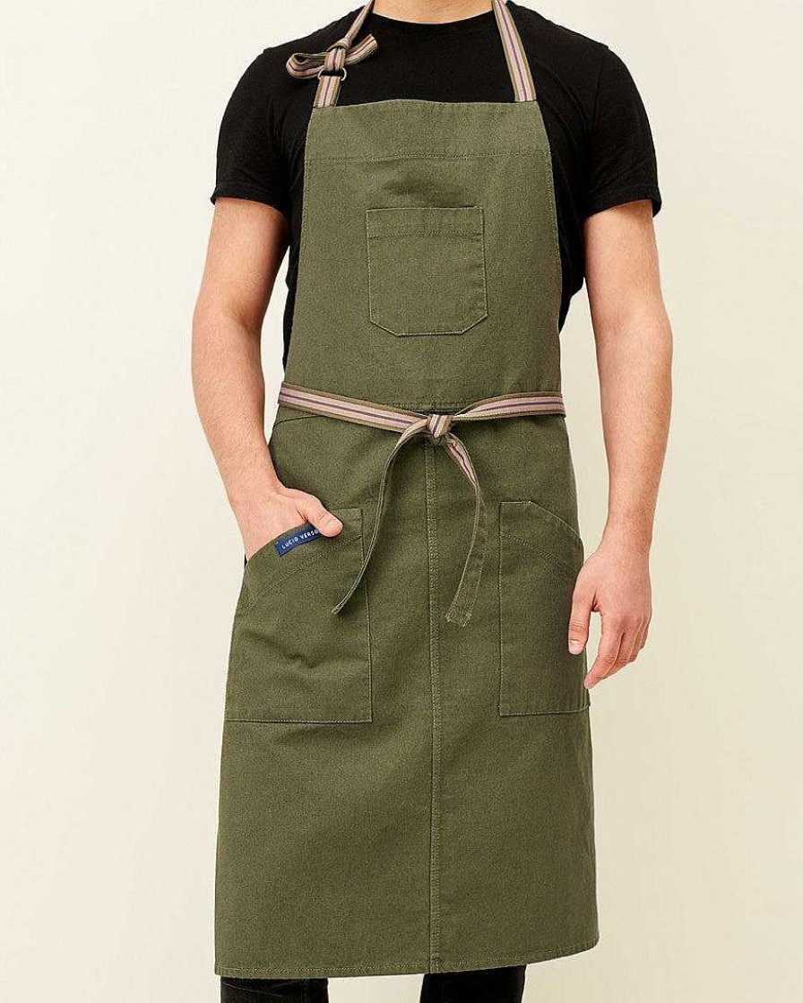 Barista Tools|Gift Shop Caffeine Lab | Lucio Verso Khaki Denim Classic Apron