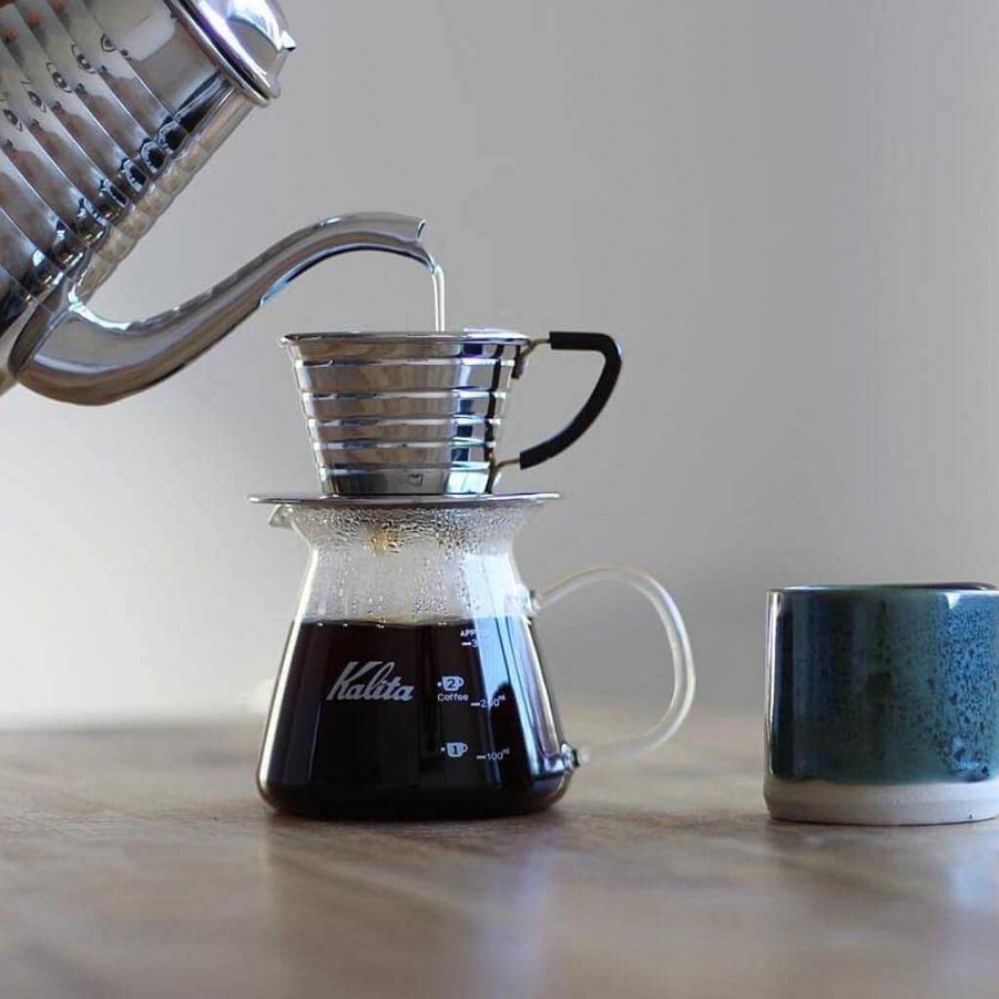 Coffee Tools Caffeine Lab | Kalita Wave Dripper Stainless Steel 155