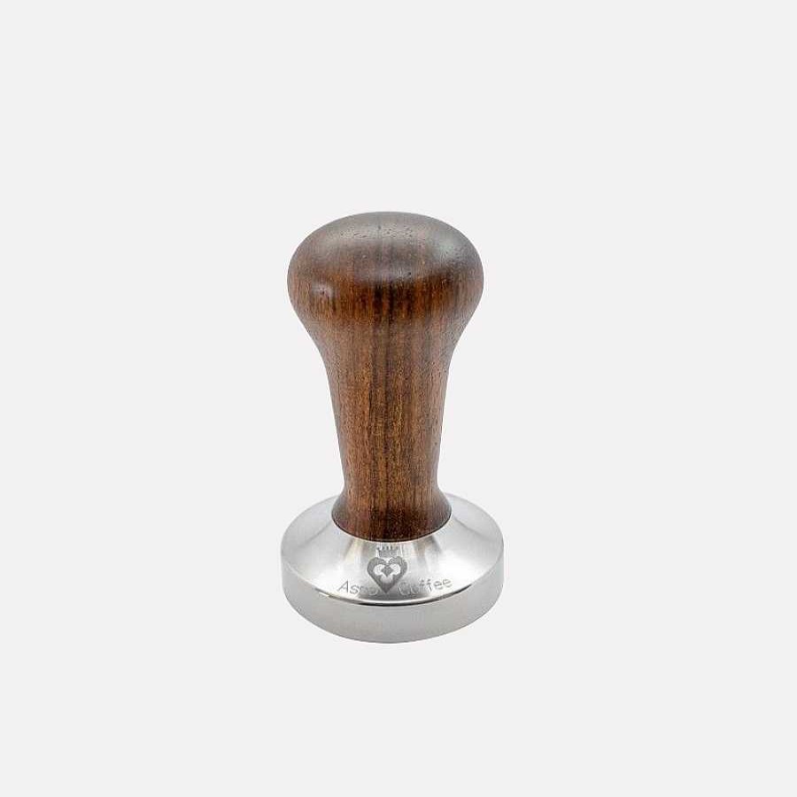 Accessories|Coffee Tools Caffeine Lab | Ergo Wood Tamper Walnut