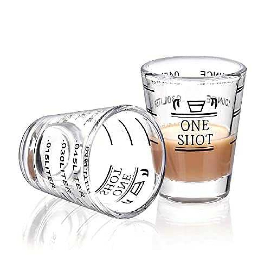 Coffee Cups Caffeine Lab | One Shot Glass With Lines