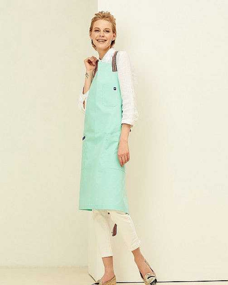 Barista Tools|Gift Shop Caffeine Lab | Lucio Verso Mint Cross-Back Apron