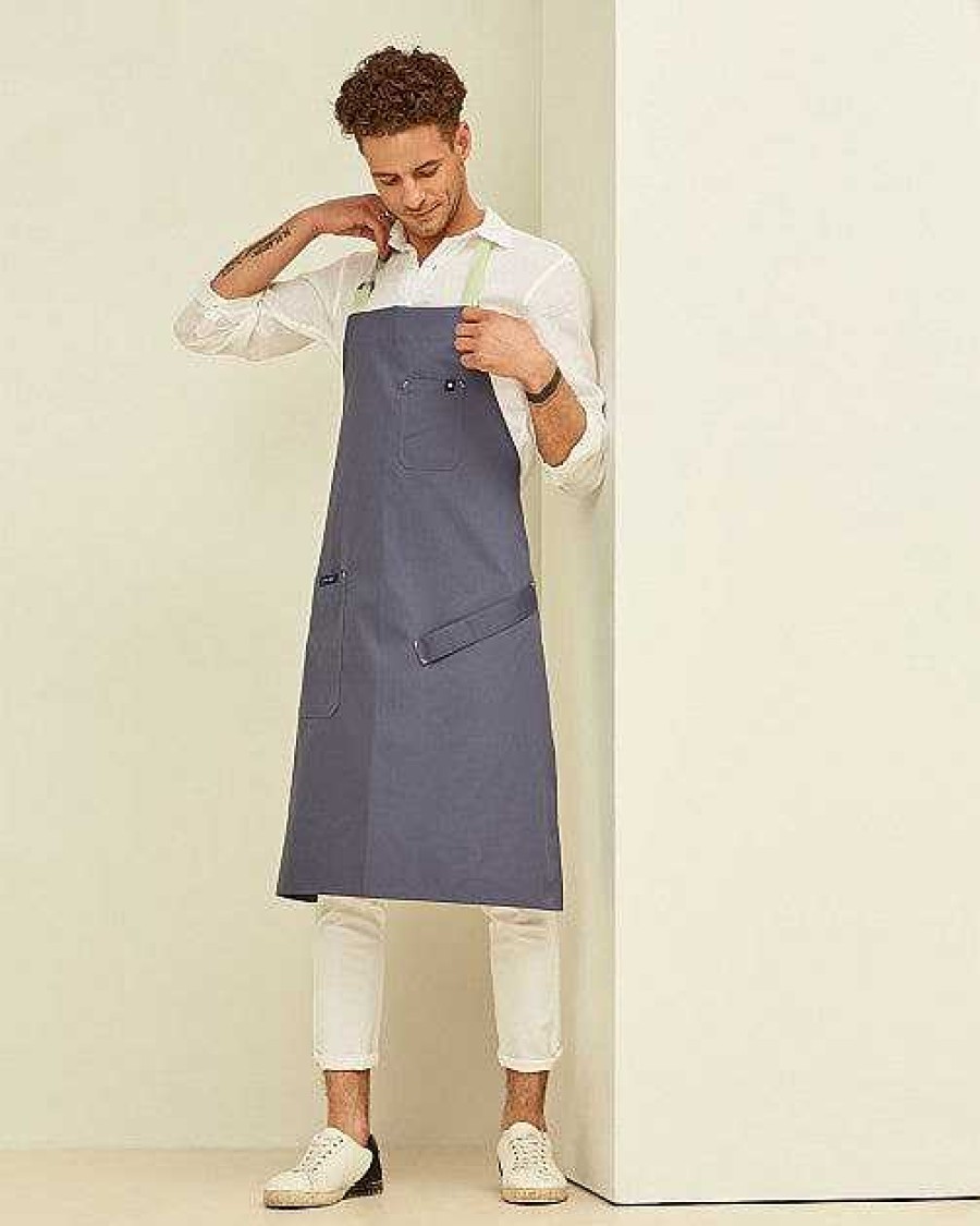 Barista Tools Caffeine Lab | Lucio Verso Steel Blue Classic Apron