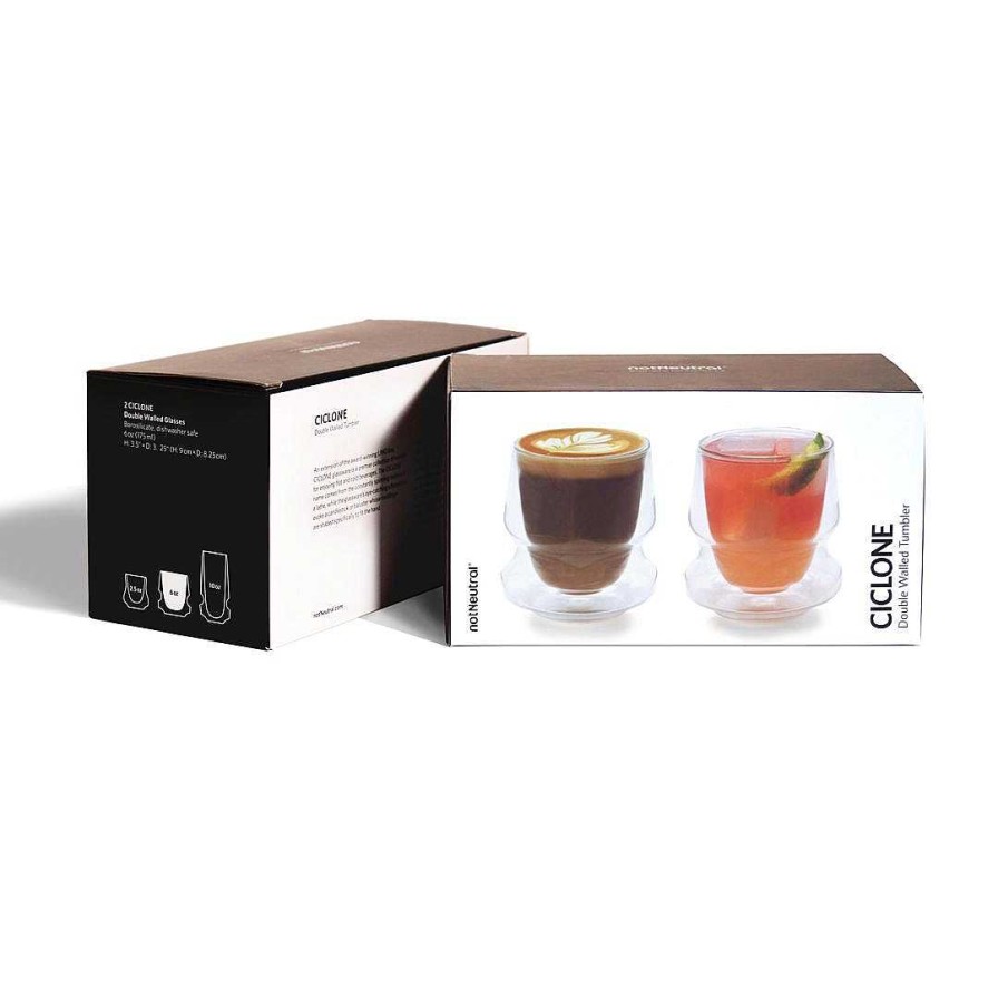 Coffee Cups Caffeine Lab | Notneutral Ciclone Tumbler Cups 177Ml - Set Of 2