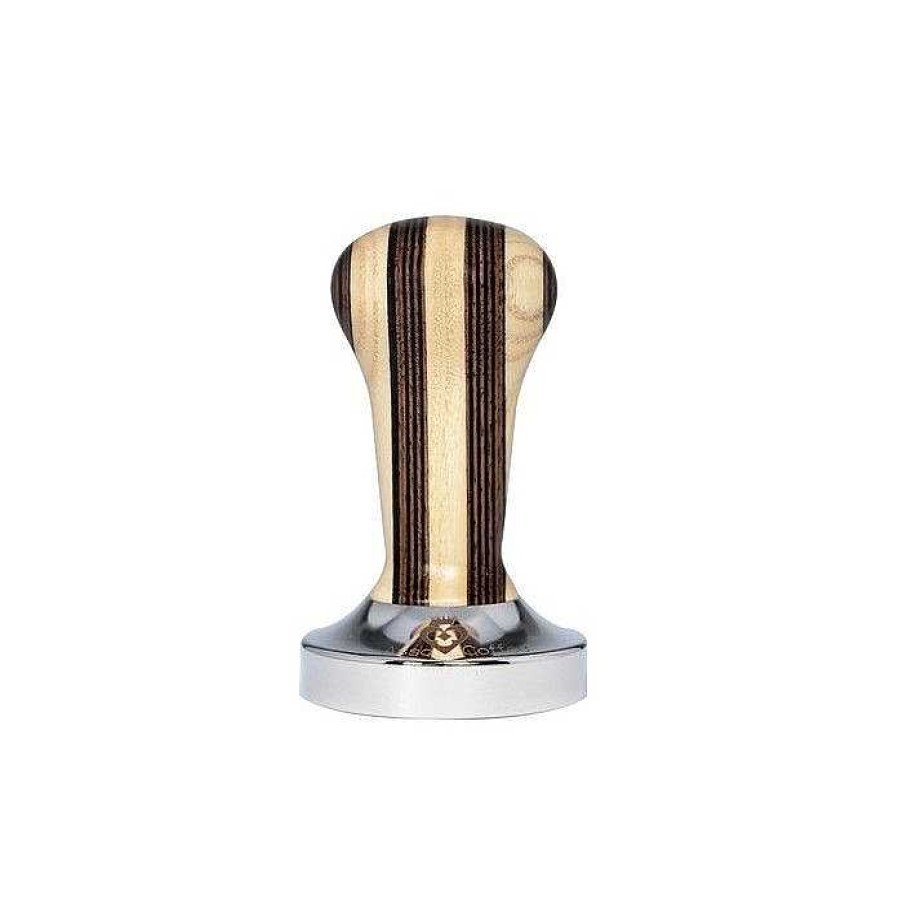 Accessories|Coffee Tools|Gift Shop Caffeine Lab | Ergo Striped Wood Tamper - Striped Zebrawood