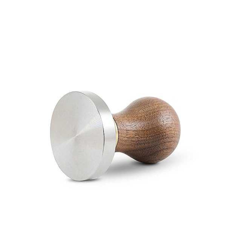 Accessories|Coffee Tools Caffeine Lab | Compressore Professional Espresso Tamp 58Mm Flat - Walnut Wood