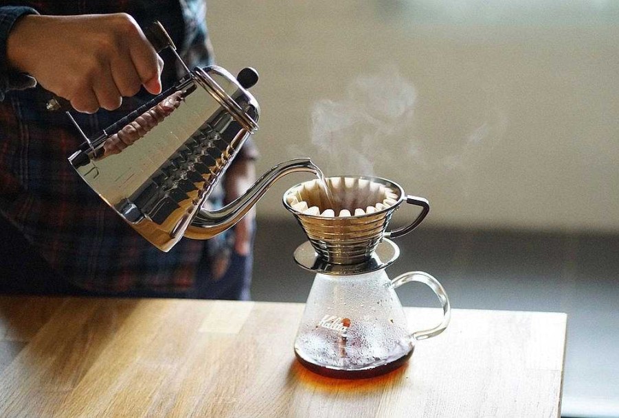 Coffee Tools Caffeine Lab | Kalita Wave Dripper Stainless Steel 155